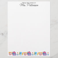 Personnalisé Nom Enseignant Cadeau en-tête Cute Ka