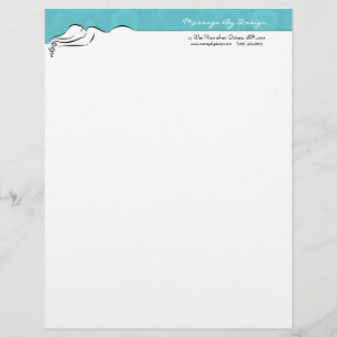 De Lettre Personnalisée Darla [bleu spa] en-tête