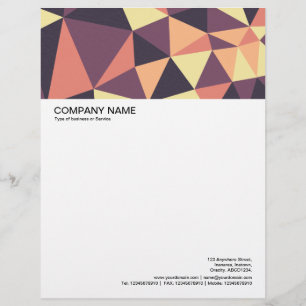 De Lettre Personnalisée En-tête grande image - Triangles Abstrait 02