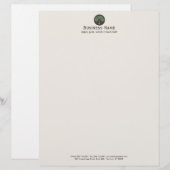 De Lettre Personnalisée Wise Old Tree Logo \ En-tête (Devant / Derrière)