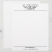 De Lettre Votre code QR Nom commercial Adresse en-tête (Devant / Derrière)