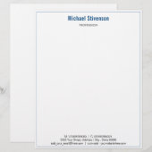 De Lettre Votre nom d'entreprise Adresse Texte Info en-tête (Devant / Derrière)