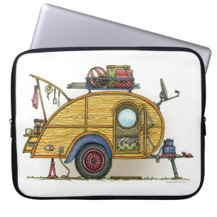 De leuke Aanhangwagen van de Reis van de Laptop Sleeve