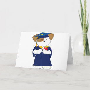 De leuke Afstuderen van het Puppy Kaart