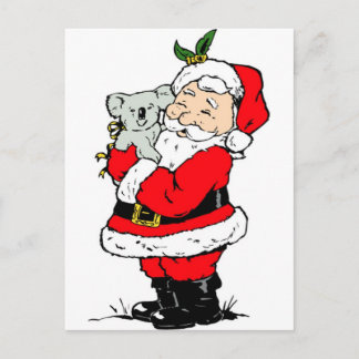 De leuke Australische Kerstman van Kerstmis met Feestdagenkaart