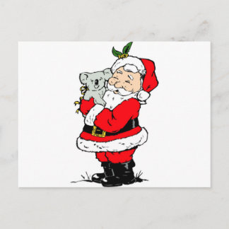 De leuke Australische Kerstman van Kerstmis met Feestdagenkaart