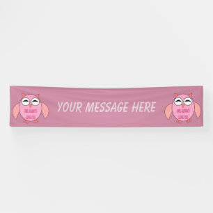 De leuke Banner van de Douane van de Uil van het