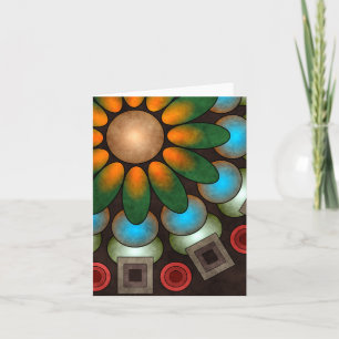 De leuke Bloemen Abstracte VectorKaart van de Nota Kaart