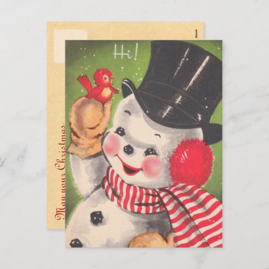 De leuke Briefkaarten van Kerstmis van de (Voorkant / Achterkant)