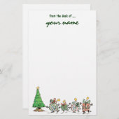 De leuke Cadeaus en de Boom van Kerstmis van de Briefpapier (Voorkant / Achterkant)