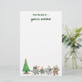 De leuke Cadeaus en de Boom van Kerstmis van de Briefpapier (Staand voorkant)
