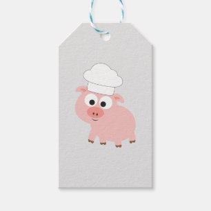 De leuke Chef-kok die van de Cartoon een Pet van Cadeaulabel