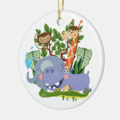 De leuke Dieren van de Safari Keramisch Ornament (Links)