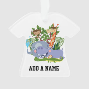 De leuke Dieren van de Safari Ornament