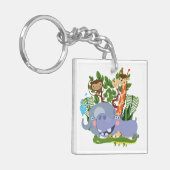 De leuke Dieren van de Safari Sleutelhanger (Voorkant Links)