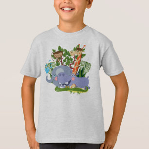 De leuke Dieren van de Safari T-shirt