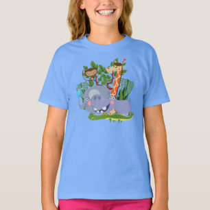 De leuke Dieren van de Safari T-shirt