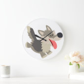 De leuke Frolicsome Klok van de Muur van de Wolf (Huis)