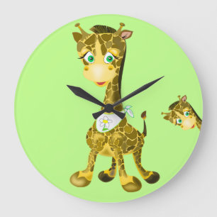 De leuke Giraffe van het Baby Grote Klok