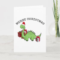 De leuke grappige dinosaurus van de Kerstman van