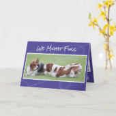 De leuke & Grappige Honden van de Kaart w/Basset (Gele Bloem)