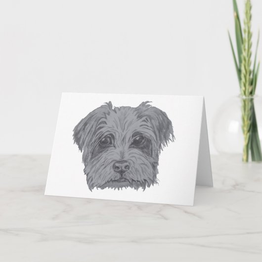 De leuke Hond van Yorkshire Terrier Kaart (Voorkant)