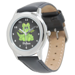 De leuke jongens voegen het horloge van de
