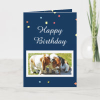 De leuke Kaart van de Verjaardag met Basset Honden