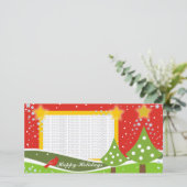 De leuke Kaarten van de Foto van Kerstbomen (Staand voorkant)