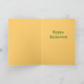 De leuke Kaarten van de Kat van Halloween (Binnen)
