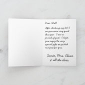 De leuke Kerstman Feestdagen Kaart (Binnen)