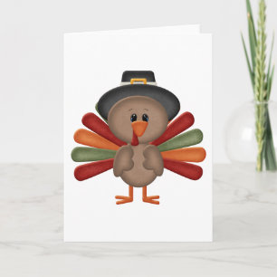 De leuke (klantgerichte) Thanksgiving van Turkije Feestdagen Kaart