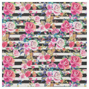 De leuke lente bloemen en het patroon van de stof
