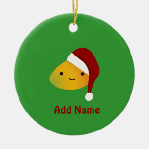 De leuke Mango van Kawai Christmasi Keramisch Ornament