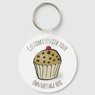 De Leuke MiniMuffin van de douane Sleutelhanger