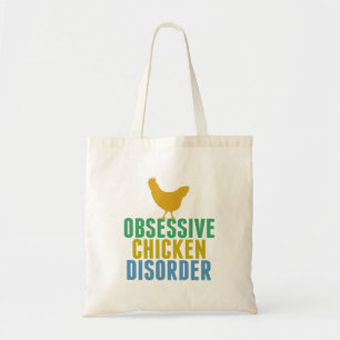 De leuke Obsessieve Wanorde van de Kip Tote Bag