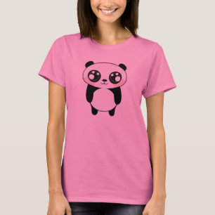 De leuke Panda draagt Illustratie T-shirt