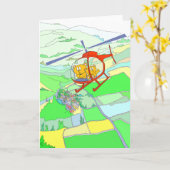 De leuke Rit van de Helikopter van Beren Kaart (Gele Bloem)