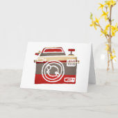 De leuke Rode Fotografie van het Hart van de Kaart (Gele Bloem)