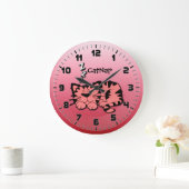 De leuke Roze Klok van de Muur van het Dutje van (Huis)