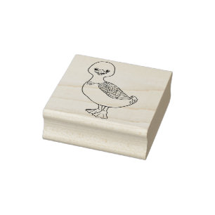 De leuke RubberZegel van de Eend Rubberstempel