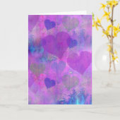 De leuke samenvatting van het PAARSE van HARTEN Kaart (Gele Bloem)