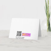 De leuke Sjabloon van de Kaart van de Verjaardag (Achterkant)