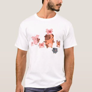 De leuke T-shirt van de Kinderen van de Familie