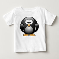 De leuke T-shirt van het Baby van de Pinguïn