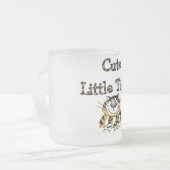 De leuke T-shirts en de Giften van Weinig Tijger Matglas Koffiemok (Voorkant links)