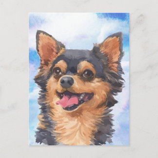 De leuke Waterverf van het Huisdier van de Hond Briefkaart