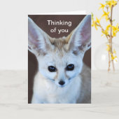 De Leukste Vos Fennec van werelden Kaart (Gele Bloem)