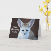 De Leukste Vos Fennec van werelden Kaart (Gele Bloem)