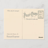 De levende tijger in de sneeuw, de klassieke Chine Briefkaart (Achterkant)